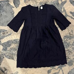 GAP Navy Blue Kids Casual eyelet Dress